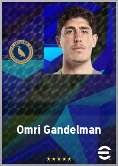 Omri Gandelman eFootball 2026 player card, 69 OVR CMF