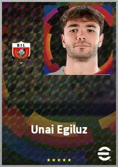 Unai Egiluz eFootball 2026 player card, 70 OVR CB