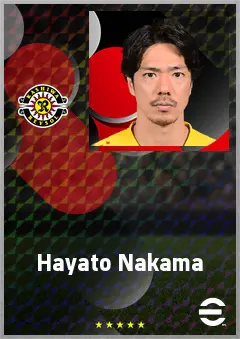 Nakama Hayato eFootball 2026 player card, 69 OVR LWF