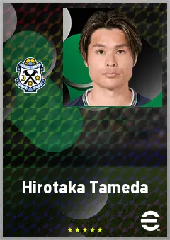 Tameda Hirotaka eFootball 2026 player card, 68 OVR LMF