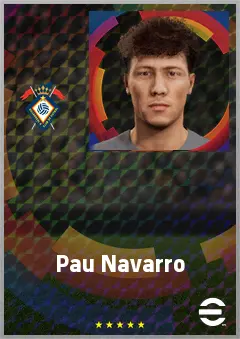 Pau Navarro eFootball 2026 player card, 70 OVR RB