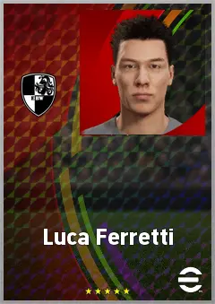 Luca Ferretti eFootball 2026 player card, 64 OVR GK