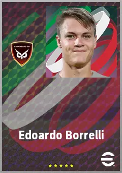 Edoardo Borrelli eFootball 2026 player card, 65 OVR GK