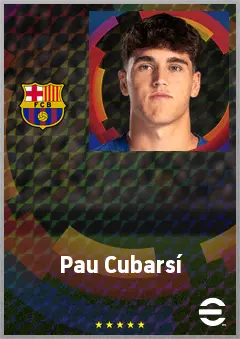 Pau Cubarsí eFootball 2026 player card, 79 OVR CB