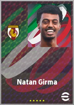 Natan Girma eFootball 2026 player card, 70 OVR AMF