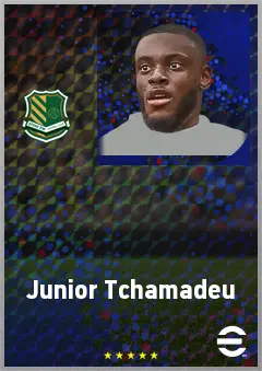 Junior Tchamadeu eFootball 2026 player card, 69 OVR RB