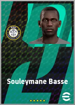 Souleymane Basse eFootball 2026 player card, 66 OVR LB