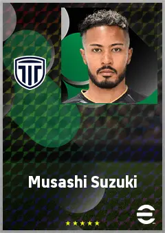 Suzuki Musashi eFootball 2026 player card, 67 OVR CF