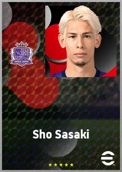 Sasaki Sho eFootball 2026 player card, 72 OVR CB