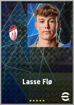 Lasse Flø eFootball 2026 player card, 66 OVR RB