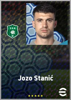 Jozo Stanić eFootball 2026 player card, 69 OVR CB