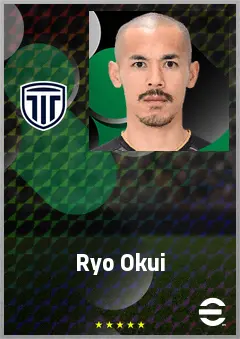 Okui Ryo eFootball 2026 player card, 68 OVR LB