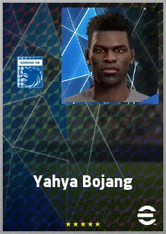 Yahya Bojang eFootball 2026 player card, 62 OVR CB