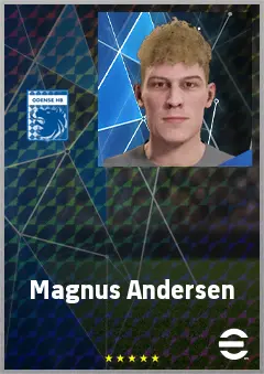 Magnus Andersen eFootball 2026 player card, 61 OVR RB