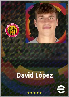 David López eFootball 2026 player card, 68 OVR CB