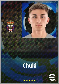 Chuki eFootball 2026 player card, 69 OVR AMF
