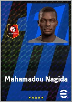 Mahamadou Nagida eFootball 2026 player card, 68 OVR LB