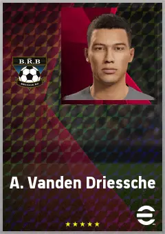 A. Vanden Driessche eFootball 2026 player card, 63 OVR GK