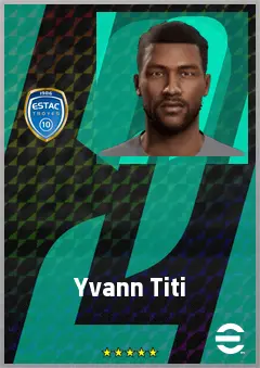 Yvann Titi eFootball 2026 player card, 66 OVR RB