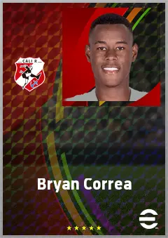 Bryan Correa eFootball 2026 player card, 65 OVR RB