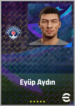 Eyüp Aydın eFootball 2026 player card, 67 OVR CMF