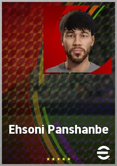 Ehsoni Panshanbe eFootball 2026 player card, 68 OVR CMF