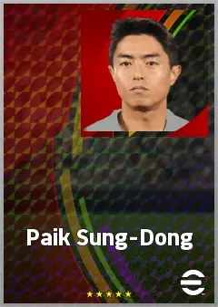 Paik Sung-Dong eFootball 2026 player card, 67 OVR LWF