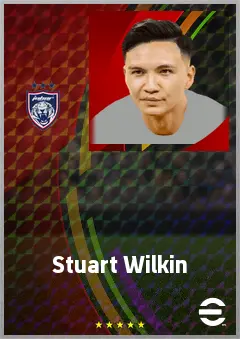 Stuart Wilkin eFootball 2026 player card, 71 OVR CMF