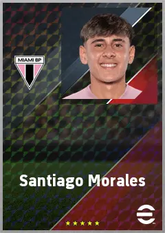 Santiago Morales eFootball 2026 player card, 63 OVR AMF
