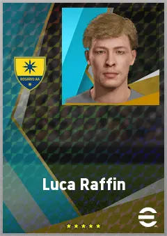 Luca Raffin eFootball 2026 player card, 68 OVR CB