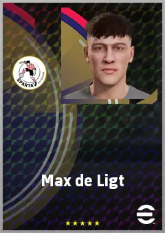 Max de Ligt eFootball 2026 player card, 63 OVR CB