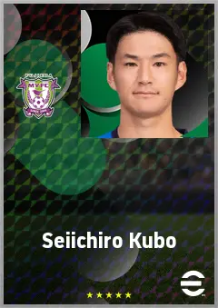 Kubo Seiichiro eFootball 2026 player card, 64 OVR CF