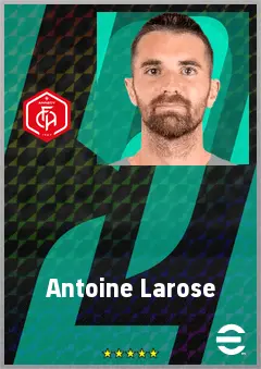 Antoine Larose eFootball 2026 player card, 69 OVR RWF