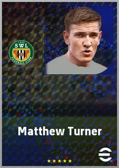 Matthew Turner eFootball 2026 player card, 65 OVR GK