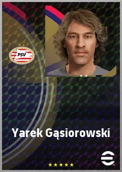 Yarek Gąsiorowski eFootball 2026 player card, 73 OVR CB