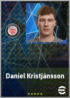 Daníel Kristjánsson eFootball 2026 player card, 62 OVR LB