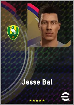 Jesse Bal eFootball 2026 player card, 68 OVR CF