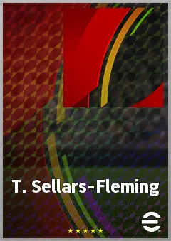 T. Sellars-Fleming eFootball 2026 player card, 62 OVR CF