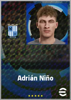 Adrián Niño eFootball 2026 player card, 69 OVR CF