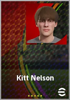 Kitt Nelson eFootball 2026 player card, 60 OVR SS