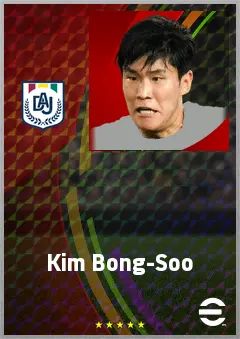 Kim Bong-Soo eFootball 2026 player card, 71 OVR CMF