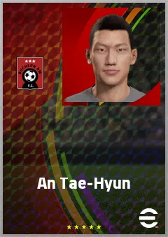 An Tae-Hyun eFootball 2026 player card, 68 OVR RB
