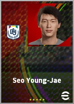 Seo Young-Jae eFootball 2026 player card, 64 OVR LB