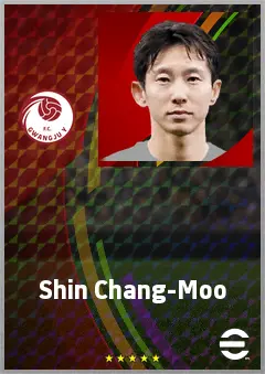 Shin Chang-Moo eFootball 2026 player card, 68 OVR RWF