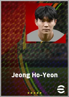 Jeong Ho-Yeon eFootball 2026 player card, 69 OVR CMF