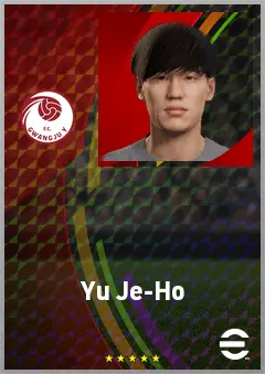 Yu Je-Ho eFootball 2026 player card, 66 OVR CMF