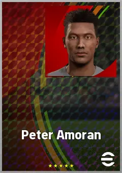 Peter Amoran eFootball 2026 player card, 64 OVR CB