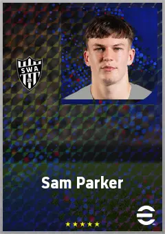 Sam Parker eFootball 2026 player card, 66 OVR RMF