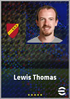 Lewis Thomas eFootball 2026 player card, 62 OVR GK