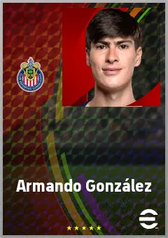 Armando González eFootball 2026 player card, 70 OVR CF